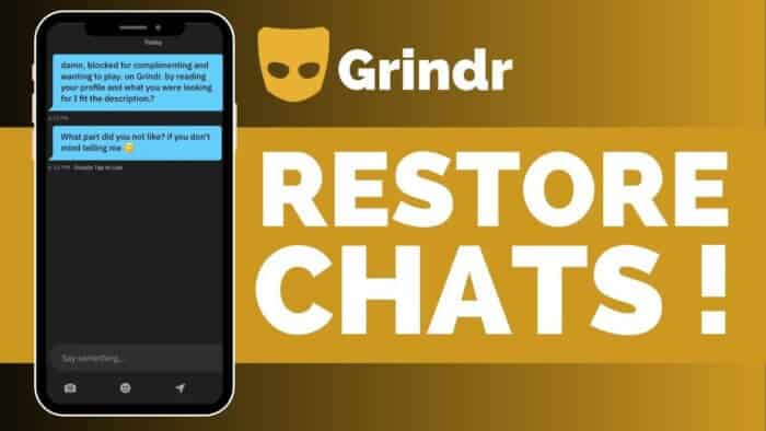 restore grindr chat