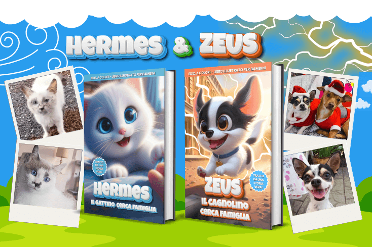 zeus e hermes marco livio kids cagnolini e gattini