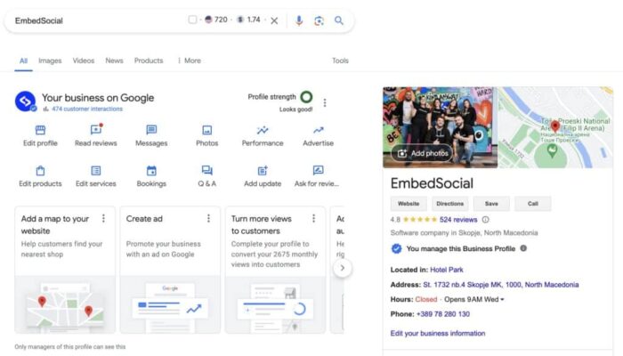 example of google business profile 1024x584